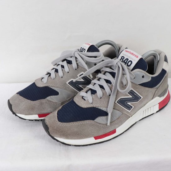 中古】New Balance(ニューバランス)メンズレディース840【25.0cm】グレー紺赤yy3527