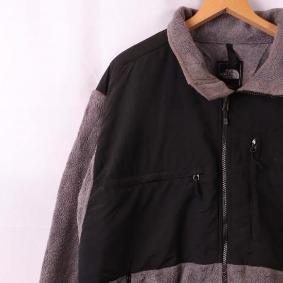 中古】THE NORTH FACE(ザノースフェイス)メンズ XL/TG【デナリ ジャケット】フリース グレー黒(古着)j62