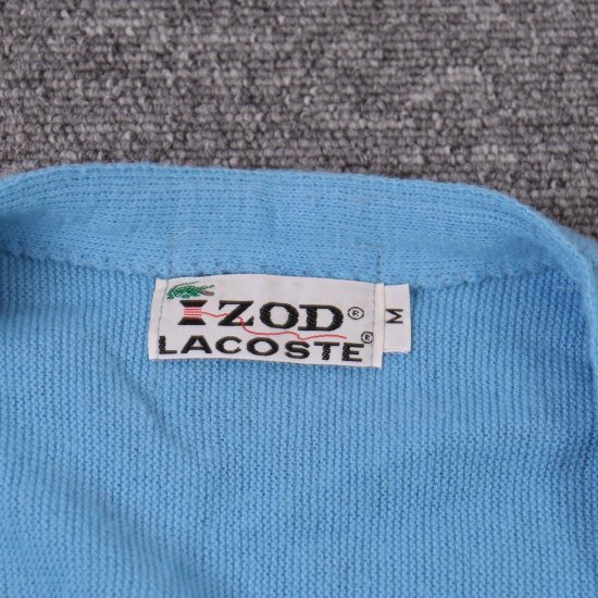 70年代 ラコステ LACOSTE IZOD アクリルニットカーディガン メンズM