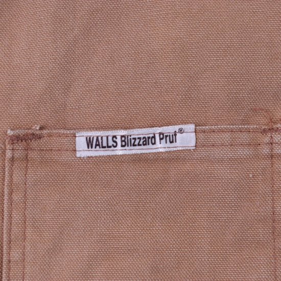 【中古】Walls(ウォールズ)メンズS【ダックジャケット】USA製ダック地ブラウン(古着)j71