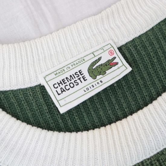 中古】CHEMISE LACOSTE(ケミス ラコステ)メンズ7【ニット】フランス製