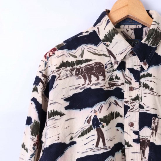 中古】CHAPS RALPH LAUREN(チャップスラルフローレン)メンズM【総柄