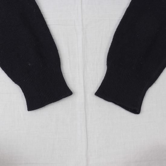 中古】LACOSTE(ラコステ)メンズ5【ニット】ハーフジップZIP紺
