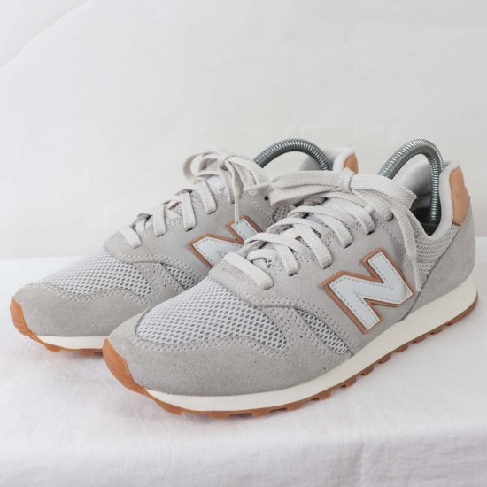 中古】New Balance(ニューバランス)メンズレディース373【25.0cm】ライトグレーベージュyy3632