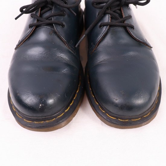 【中古】dr.martens(ドクターマーチン)メンズ3ホール【UK7】25.5cm26.0cm紺ネイビーdm2814