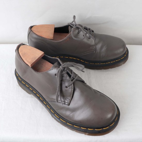 高価値セリー dr.martens ブーツ レザー 灰色 グレー UK4/22.5cm-23.0