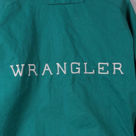 【中古】Wrangler(ラングラー)メンズS【BRUSHPOPPER】黄緑コットンブルゾン ジャケット(古着)j80