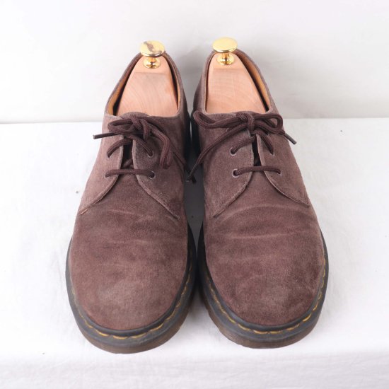 【中古】dr.martens(ドクターマーチン)メンズ3ホール【UK7】25.5cm26.0cmスエード茶dm2668