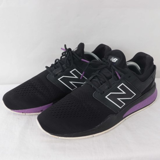 中古】New Balance(ニューバランス)メンズ247【27.5cm】黒ブラック紫白