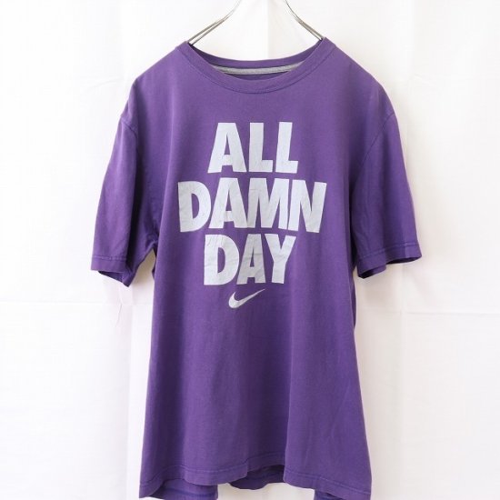 中古】(ナイキ)nikeメンズレディースXL【Tシャツ】ロゴT半袖クルー