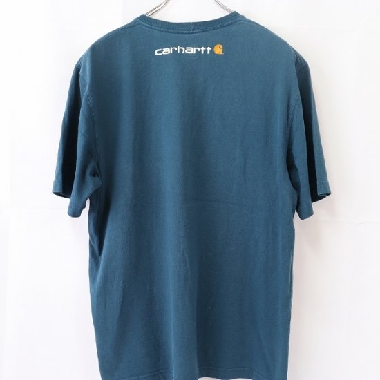 中古】(カーハート)carharttメンズM【Tシャツ】半袖ロゴクルーネック