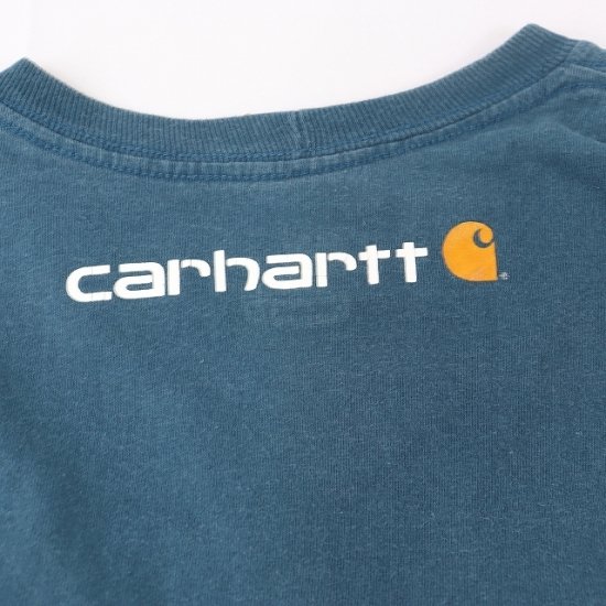 中古】(カーハート)carharttメンズM【Tシャツ】半袖ロゴクルーネック