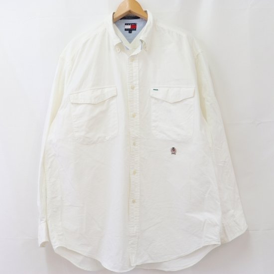 中古】(トミーヒルフィガー)Tommy HilfigerメンズL/G【シャツ】ボタン