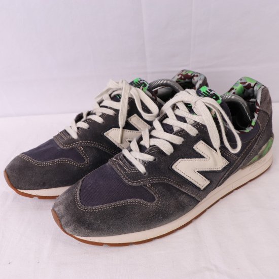 中古】New Balance(ニューバランス)メンズ996【28.0cm】紺ネイビー白グリーンカモフラ柄yy4772