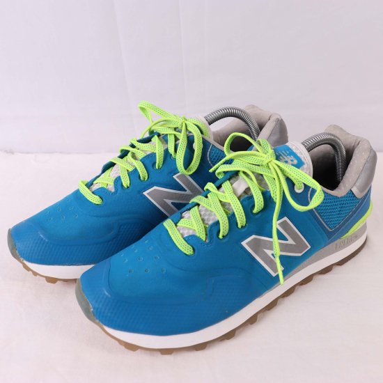 中古】new balance(ニューバランス)メンズ574【26.5cm】青ブルーグレー