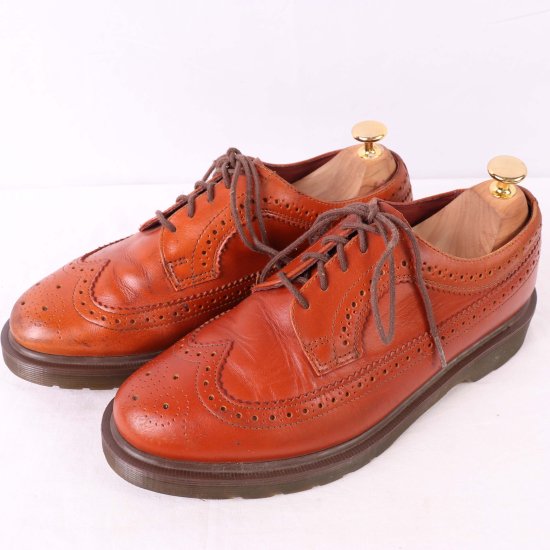 【中古】dr.martens(ドクターマーチン)メンズ5ホールウィングチップ【UK7】25.5cm26.0cm茶系テラコッタdm3175