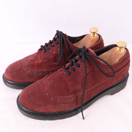 【メンズブランド革靴】人気ドクターマーチン　ウイングチップ　UK6　5ホール革靴第三希望管理Ｎo304e