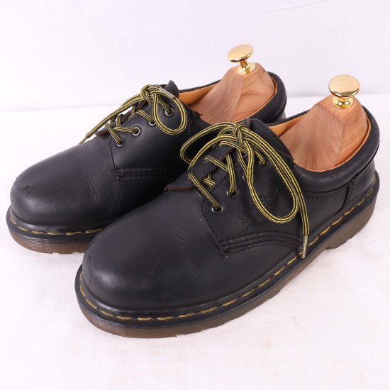 中古】英国製dr.martens(ドクターマーチン)レディース4ホールイングランド製【UK5】23.5cm24.0cm黒ブラックdm3349