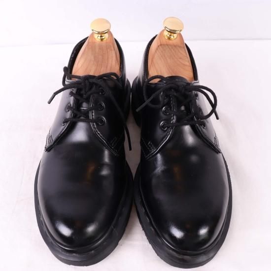 【美品 訳あり】Dr. Martens MICA ブラック UK3 22cm Dr.Martens ドクターマーチン ブーツ レディース 1461 クアッド