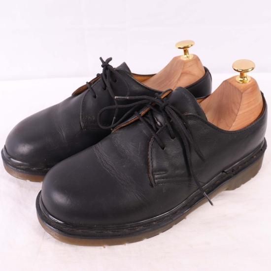 【中古】英国製dr.martens(ドクターマーチン)レディース5ホールイングランド製【UK4】22.5cm23.0cm黒ブラックレザーdm3469