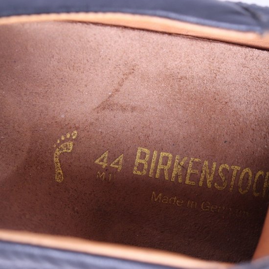 中古】BIRKENSTOCK(ビルケンシュトック)メンズダービー DERBY【44】28.5cm位ナロー幅レザー黒bk1826