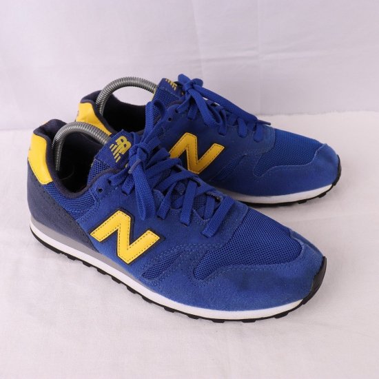 中古】New Balance(ニューバランス)メンズ373【26.0cm】青ブルー黄色紺