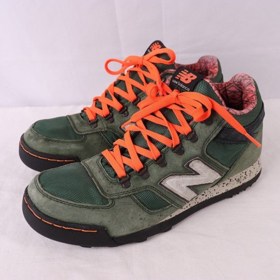 中古】New Balance(ニューバランス)メンズ710【27.0cm】ミドルカット緑グリーンオレンジ白yy4901