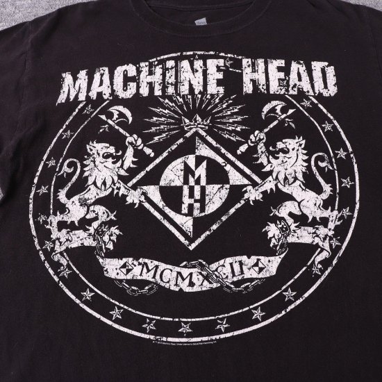 【中古】(マシーンヘッド)MACHINE HEADメンズレディーM【Tシャツ】バンドtロックt半袖【古着】黒Tシャツst420