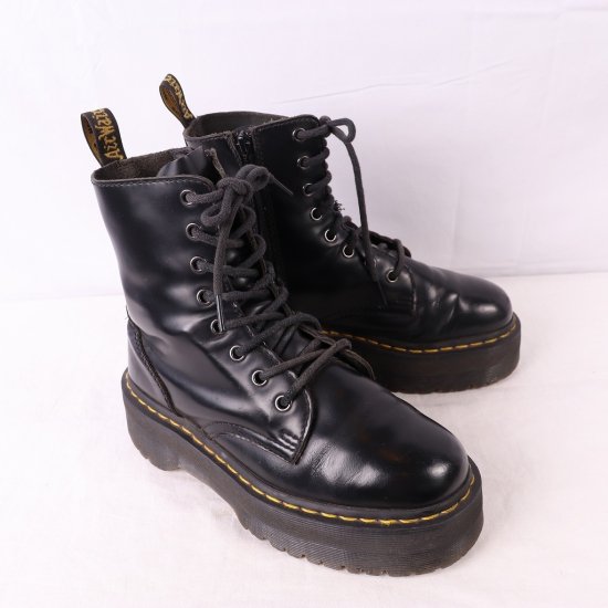 中古】dr.martens(ドクターマーチン)レディース8ホールJADON厚底ジェイドン【UK4】22.5cm-23.0cm黒ブラックdh3928