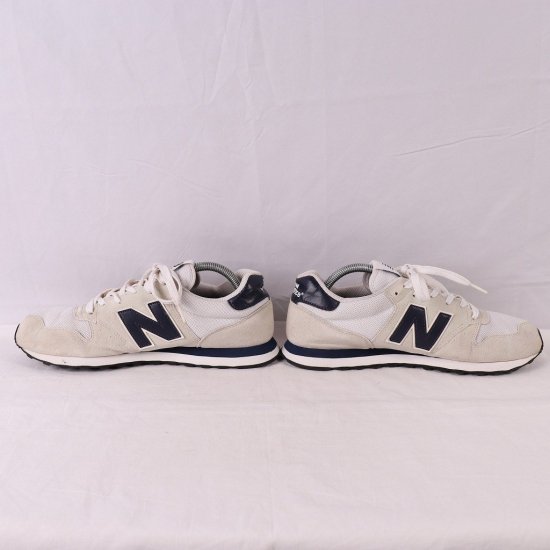 【中古】new balance(ニューバランス)メンズ500【26.5cm】ライトグレー白紺y5079