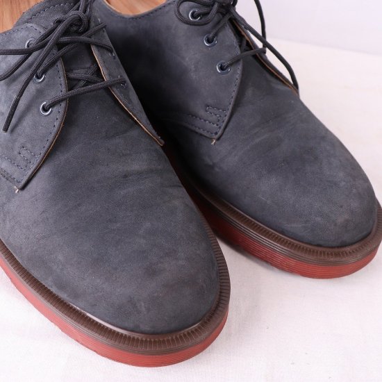 【中古】dr.martens(ドクターマーチン)メンズ3ホール【UK7】25.5cm26.0cmヌバックブルーグレーdm3639