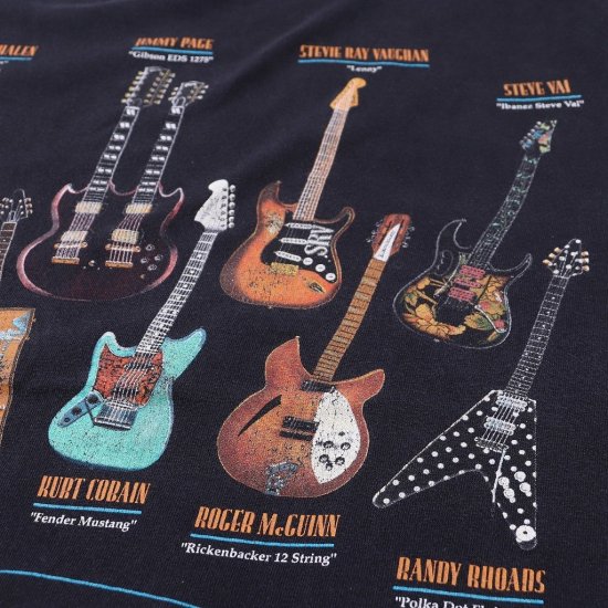 中古】(カートコバーン)Famous GuitarsメンズレディーL【Tシャツ】両面