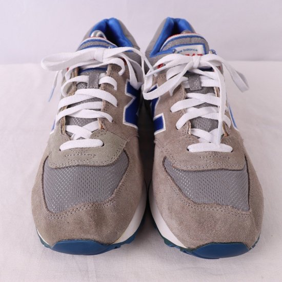 中古】new balance(ニューバランス)メンズ247【27.0cm】グレー灰色白青赤yy5147