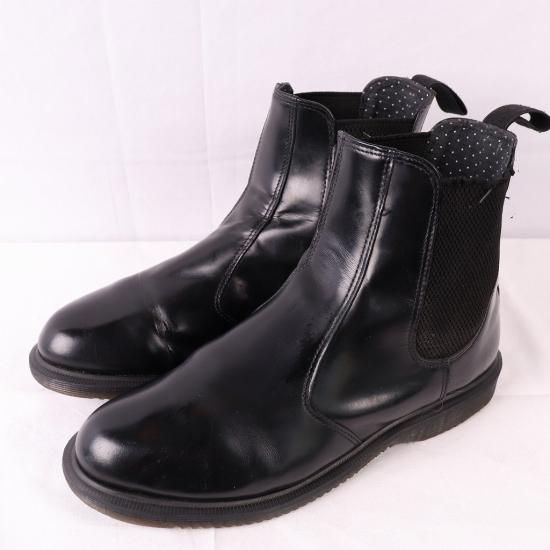 Dr.martens FLORA サイドゴアブーツ 27cm Flora Smooth Chelsea Boots in Black | Dr. Martens