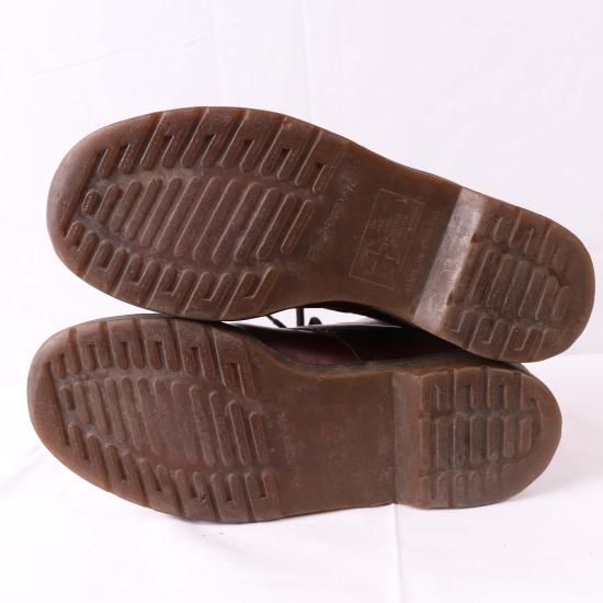 ドクターマーチン　ホワイト社　イングランド製　20ホール　バーガンディ　UK４ ドクターマーチンホワイト社イングランド製20ホールバーガンディUK4