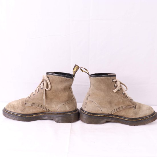 【中古】英国製dr.martens(ドクターマーチン)レディース6ホールイングランド【UK4  1/2】23.0cm-23.5cmスエード灰グレイdh2970