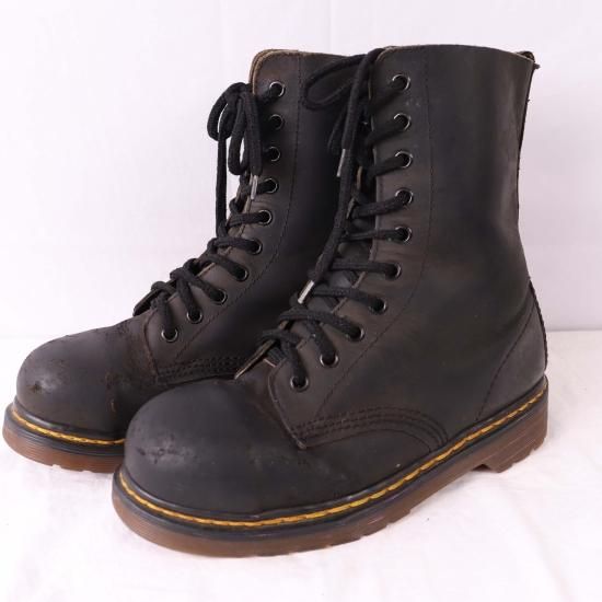 中古】英国製dr.martens(ドクターマーチン)メンズ10ホールスチールトゥ