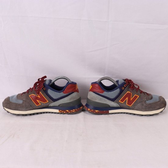 中古】new balance(ニューバランス)メンズ574【25.5cm】グレー紺水色