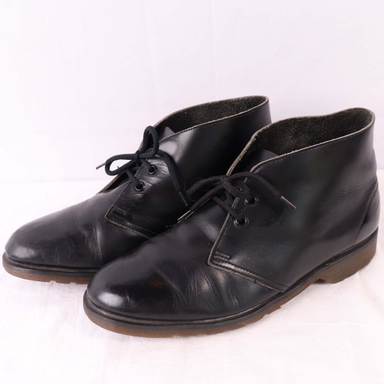 中古 英国製ホワイト社dr Martens ドクターマーチン メンズ2ホールチャッカ Uk6 24 5cm 25 0cm黒ブラックdh3057