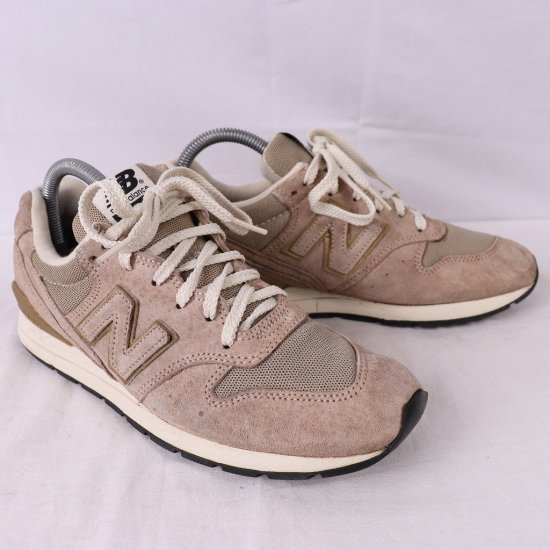 中古】New Balance(ニューバランス)メンズレディース996【25.0cm】グレージュ金オフホワイトyy5407