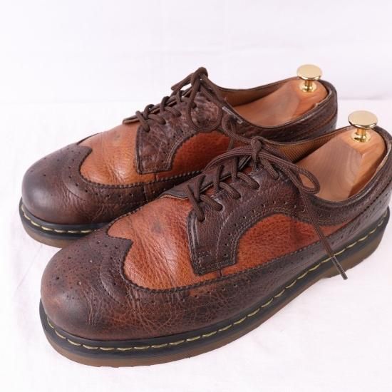 中古】dr.martens(ドクターマーチン)メンズ5ホールウイングチップ【UK9