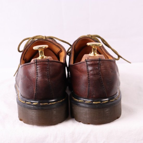 中古】英国製dr.martens(ドクターマーチン)メンズ4ホールイングランド製ヴィンテージ【UK7】25.5cm26.0cmレザー茶dm3666