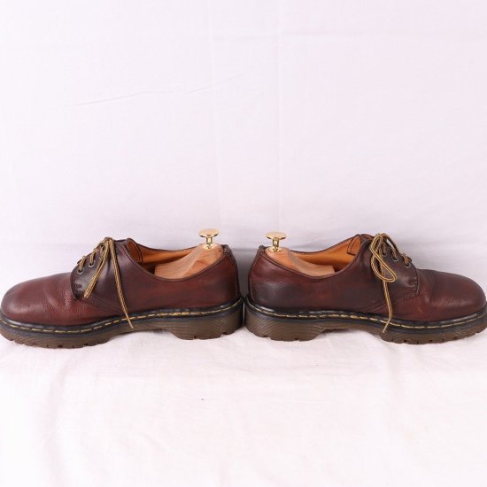 中古】英国製dr.martens(ドクターマーチン)メンズ4ホールイングランド製ヴィンテージ【UK7】25.5cm26.0cmレザー茶dm3666