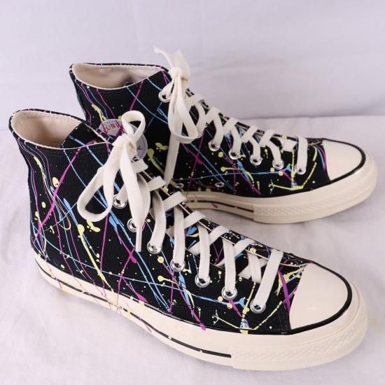 新品☆CONVERSE CT70 HI ペイント スプラッター ブラック27.5 - スニーカー