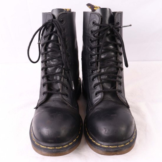 中古】英国製dr.martens(ドクターマーチン)メンズ10ホールスチールトゥ