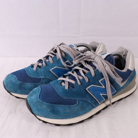 中古】New Balance(ニューバランス)メンズ574【28.0cm】青ブルーグレー