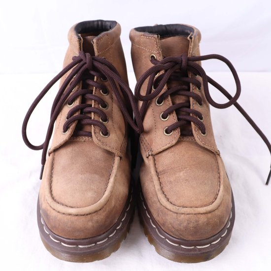 【中古】dr.martens(ドクターマーチン)メンズ6ホールモックトゥ【UK6】24.5cm-25.0cmベージュdh3917