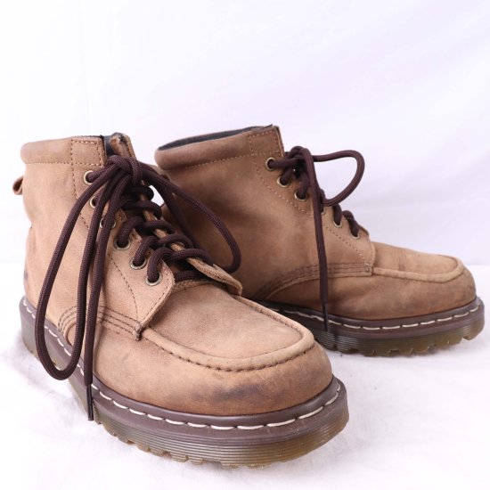 【中古】dr.martens(ドクターマーチン)メンズ6ホールモックトゥ【UK6】24.5cm-25.0cmベージュdh3917