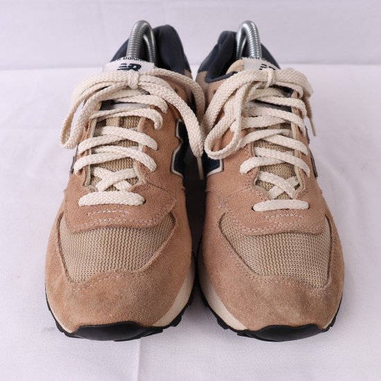 中古】New Balance(ニューバランス)メンズ574【25.0cm】サンドベージュ紺yy5572