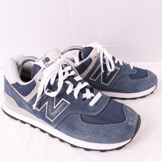 中古】new balance(ニューバランス)メンズ574【26.5cm】紺ネイビー